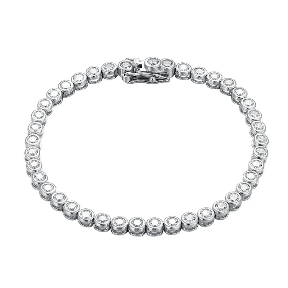 Elise – Armband mit Blasen aus Silber und Diamanten