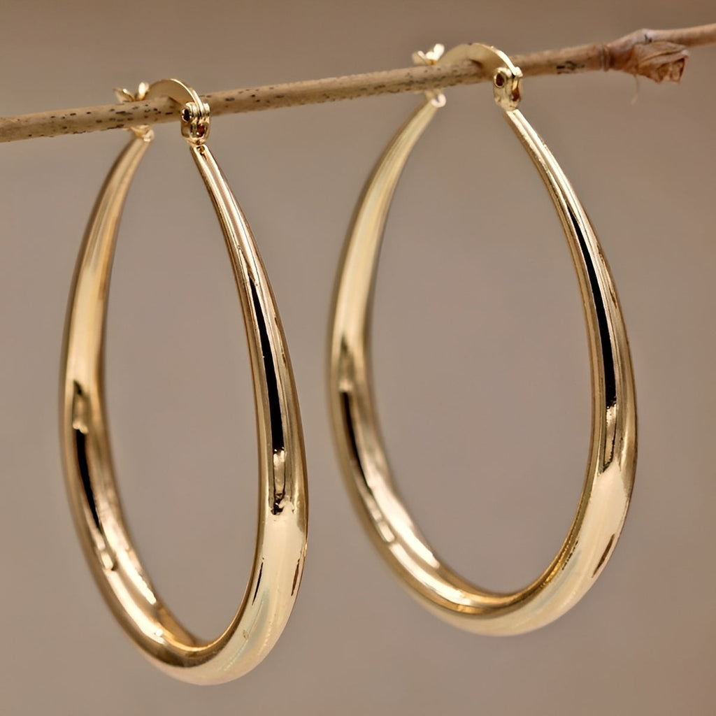 Elysse – Stilvolle Kreolen in Gold
