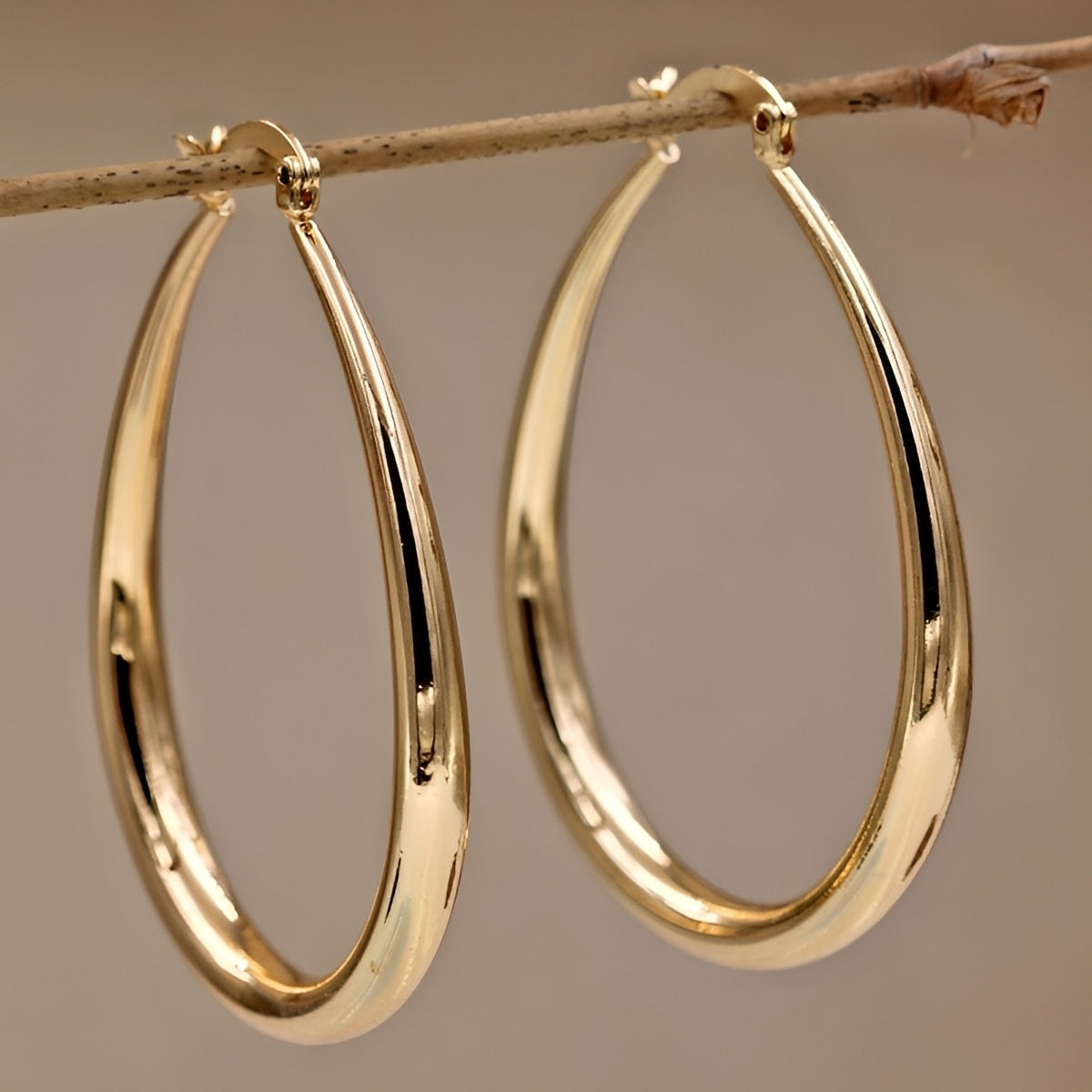 Elysse – Stilvolle Kreolen in Gold