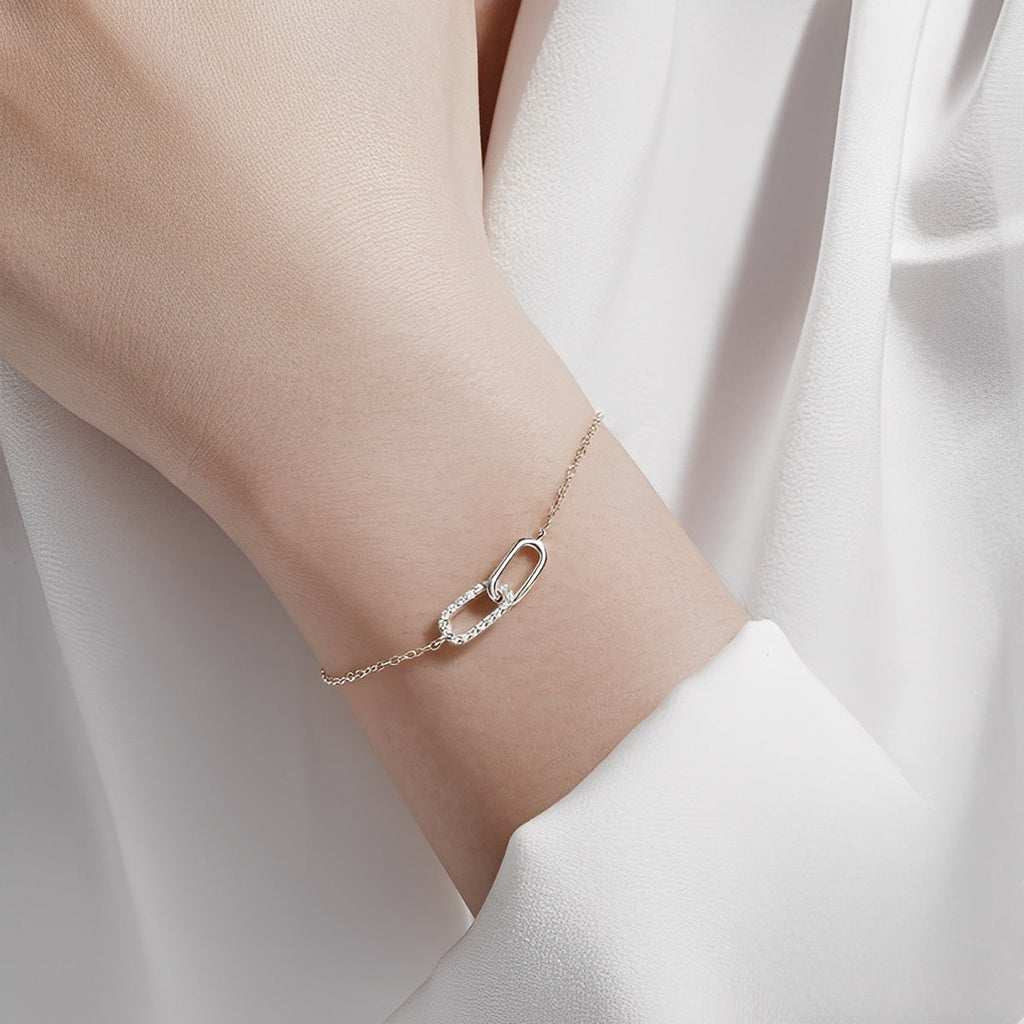 Rina – Armband mit Glänzenden Gliedern