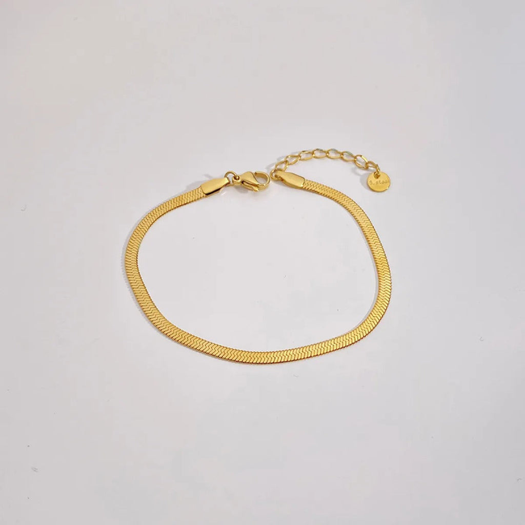 Becca – Armband Schlangen Kette in Gold