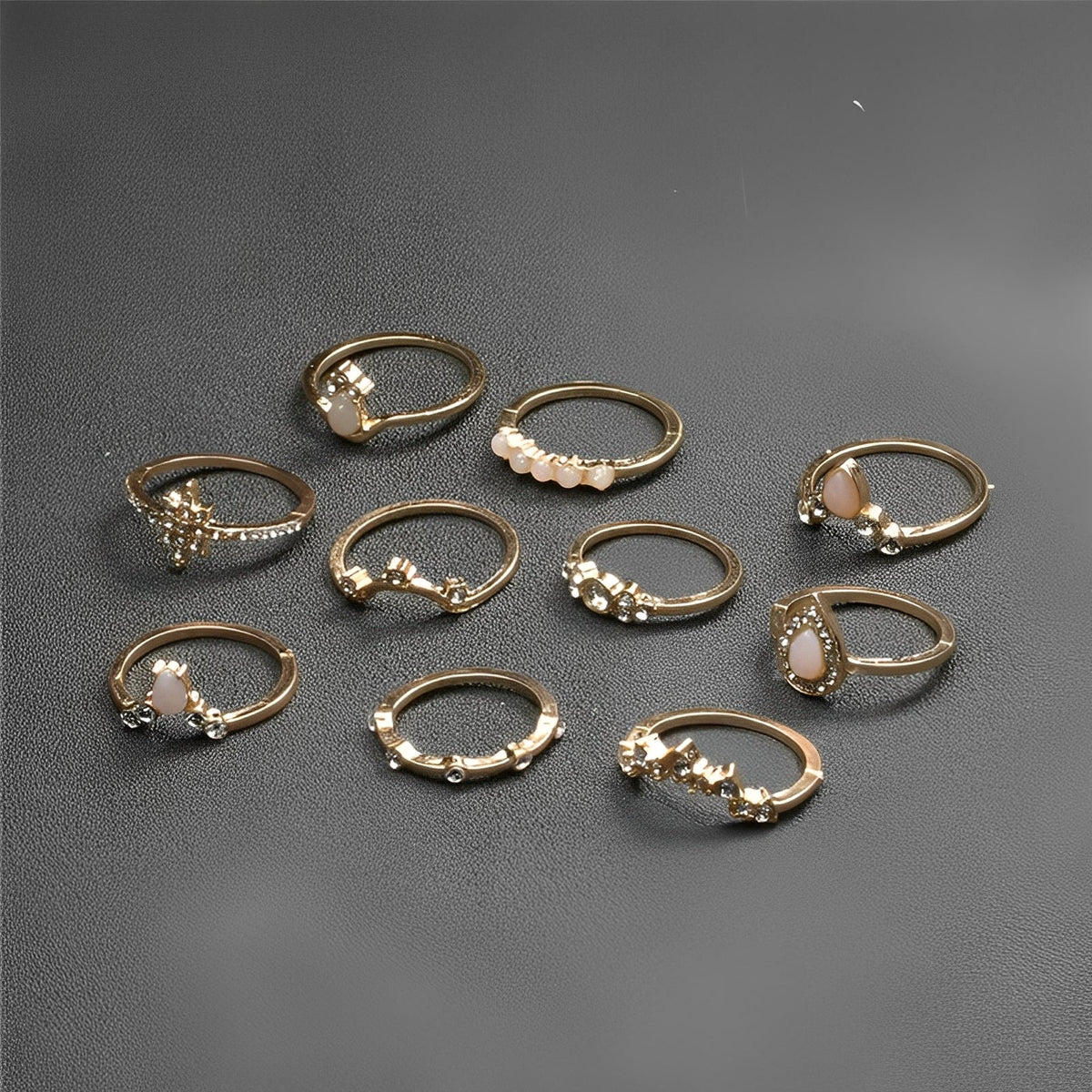 Noémie – Premium-Set von 8 bis 12 Einmaligen Ringen