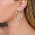 Raya – Vintage-Kreolen in Gold mit Blauem Opal