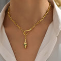 Celia – Schlange Kette mit Strass Halskette