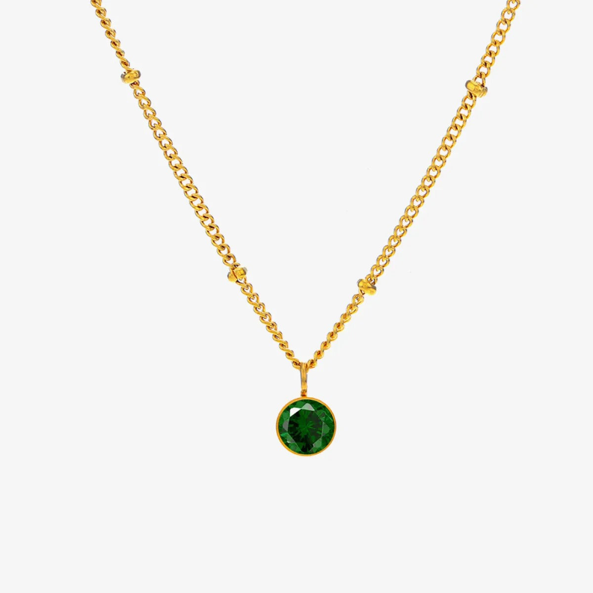 Neza – Stilvolle und zeitlose Smaragd-Goldkette
