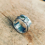 Maely – Herzring im Silber Retro-Stil