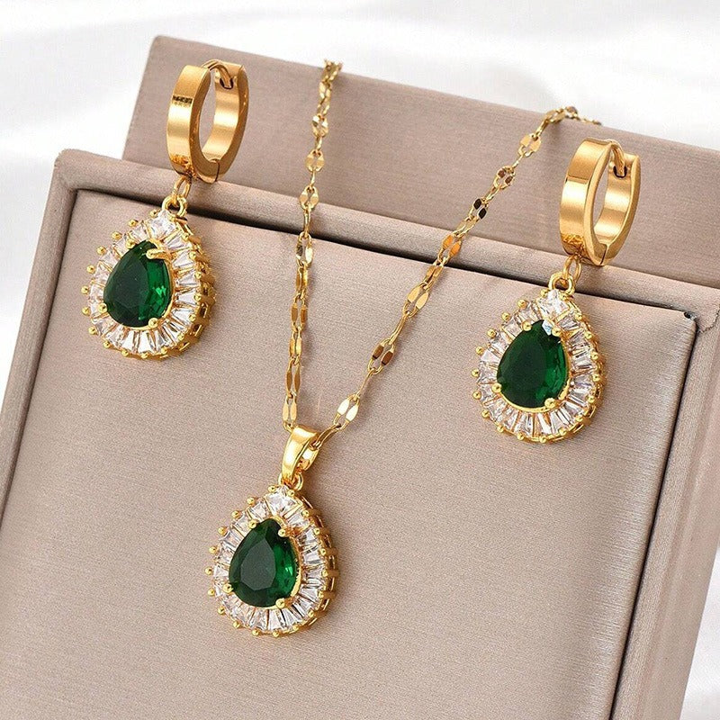 Rheya – Stilvolles Lysandelle-Set aus Gold und Kristall