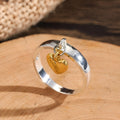Maelie – Ring Silber Herz Beweglich Retro Stil