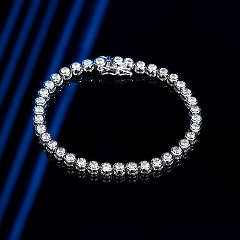 Elise – Armband mit Blasen aus Silber und Diamanten