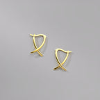 Vanny – Kreuz-Ohrringe in schickem Gold