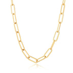 Lena – Collier Paperclip vergoldet 18K