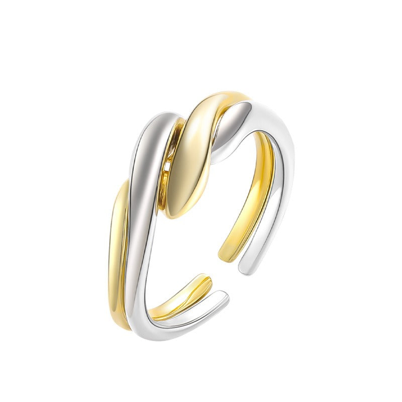 Elaine – Damenring mit unregelmäßigem Wasserwellen-Design