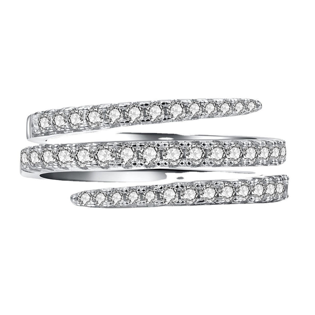 Ailee – Ring in Spiralform mit besetzten Kristallen