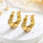 Alix – Goldene U-Twist-Ohrringe