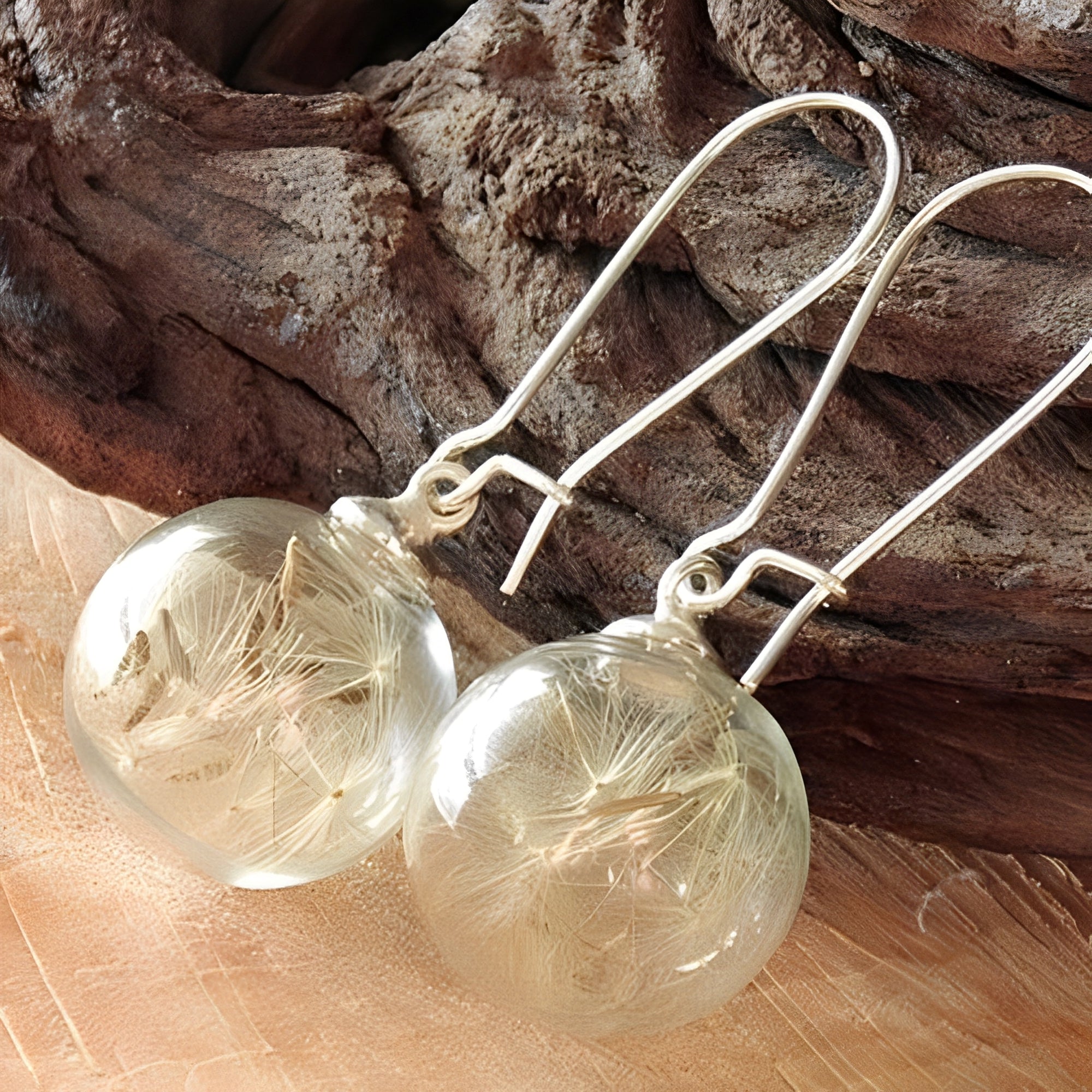 Liora – Ohrringe aus Silber mit Löwenzahn-Motiv