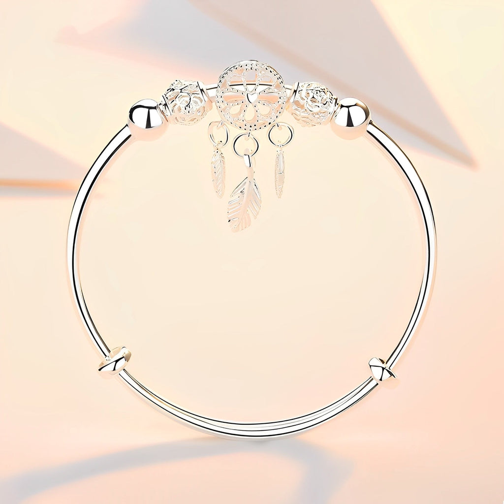Aiyana – Verstellbares Traumfänger-Armband aus 925er Silber