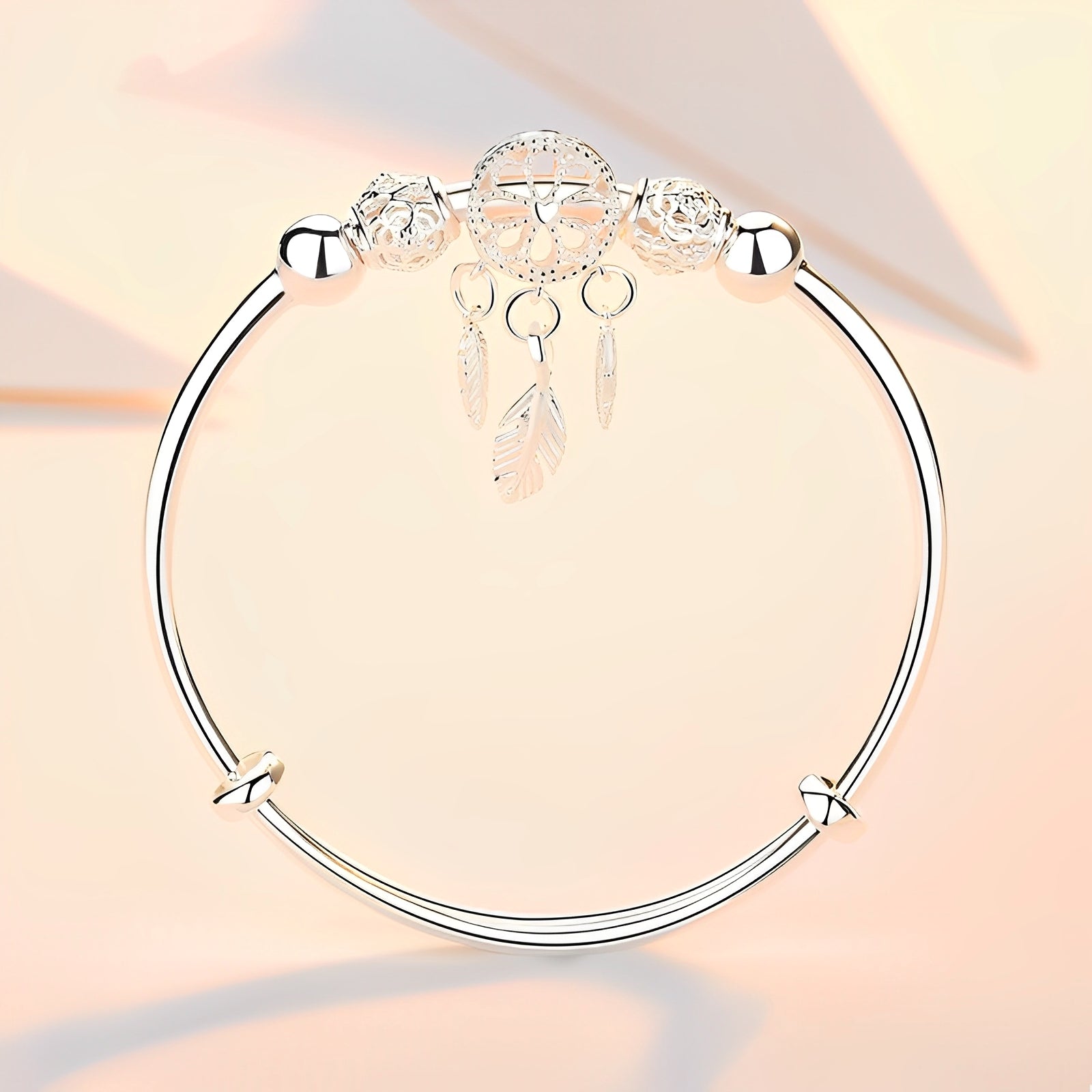 Aiyana – Verstellbares Traumfänger-Armband aus 925er Silber