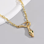Celia – Schlange Kette mit Strass Halskette