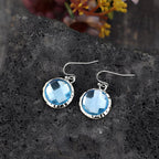 Azura – Ohrringe mit blauen Kristallen im Vintage-Stil