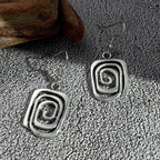 Eva – Spiral-Ohrringe im Retro-Stil in Silber