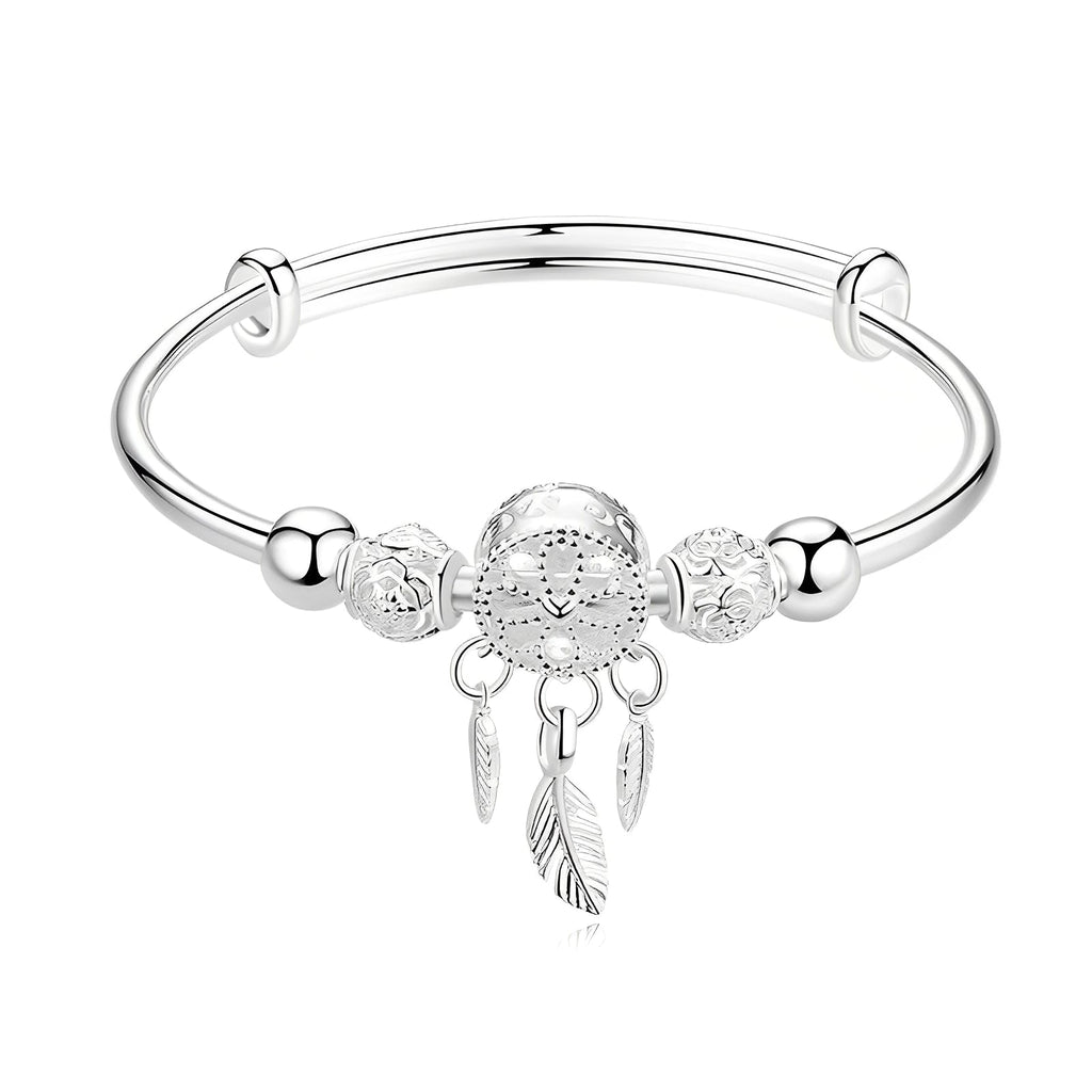 Aiyana – Verstellbares Traumfänger-Armband aus 925er Silber