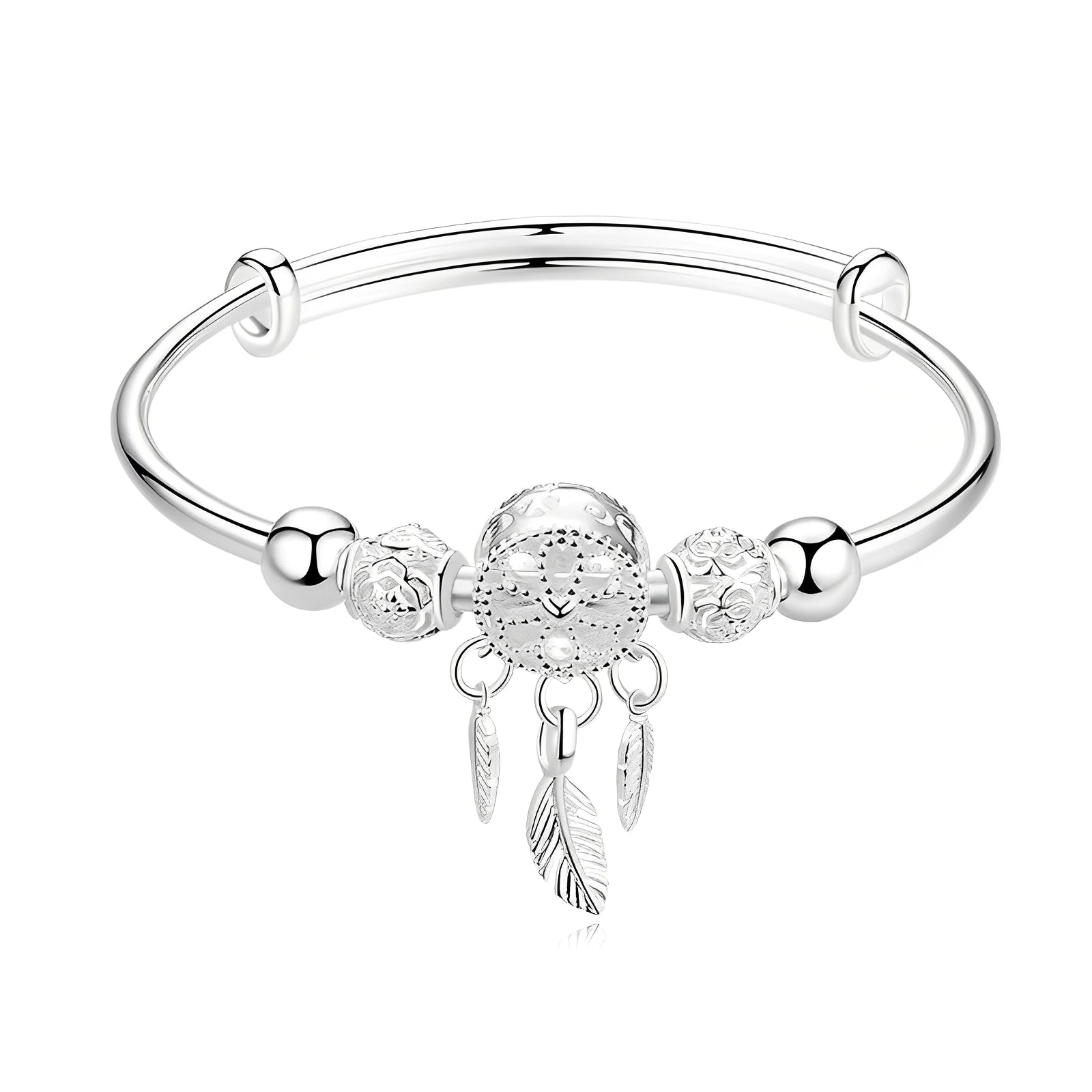 Aiyana – Verstellbares Traumfänger-Armband aus 925er Silber