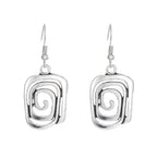 Kaia – Ohrringe im Boho-Stil in Silber mit Spiralform