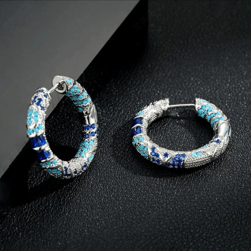 Naelle – Ohrringe aus blauem Zirkonium