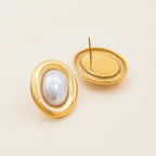 Colette – Ohrringe Vintage Perle aus rostfreiem Stahl