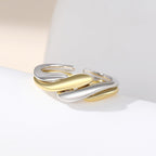 Elaine – Ring S925 aus Silber mit Unregelmäßiger Wasserwelle