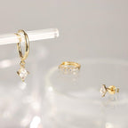 Azaria – Set mit Ohrringen und Diamantanhänger