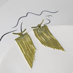 Claire – Vintage-Ohrringe aus Gold im Vorhangstil