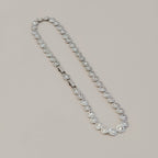 Victoria – Kette und Armband mit schimmerndem Rundknopf