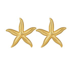 Pien – Goldene Seestern Ohrringe