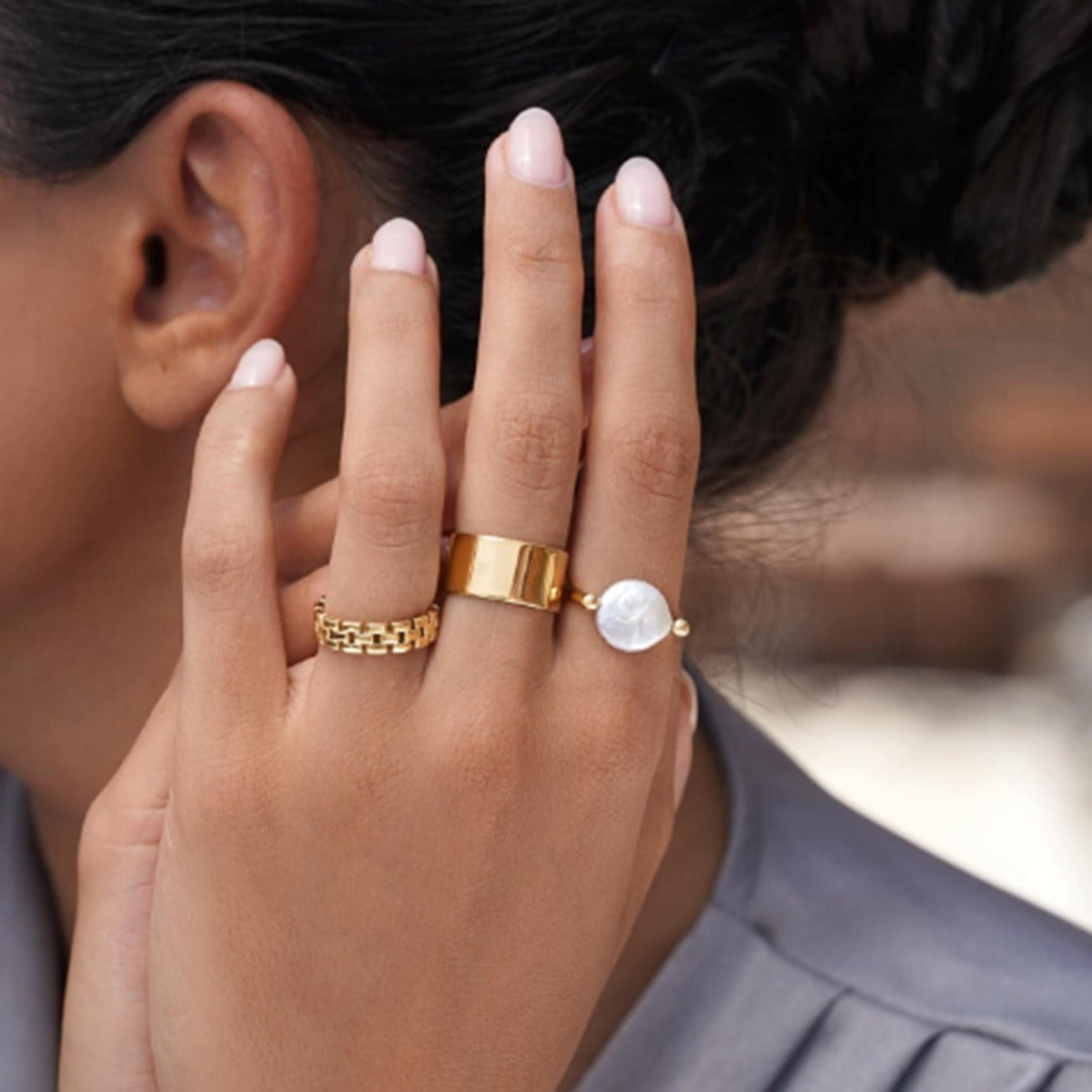 Sabby – Ring Wendedesign Barockperle