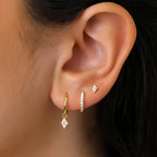 Azaria – Set mit Ohrringen und Diamantanhänger