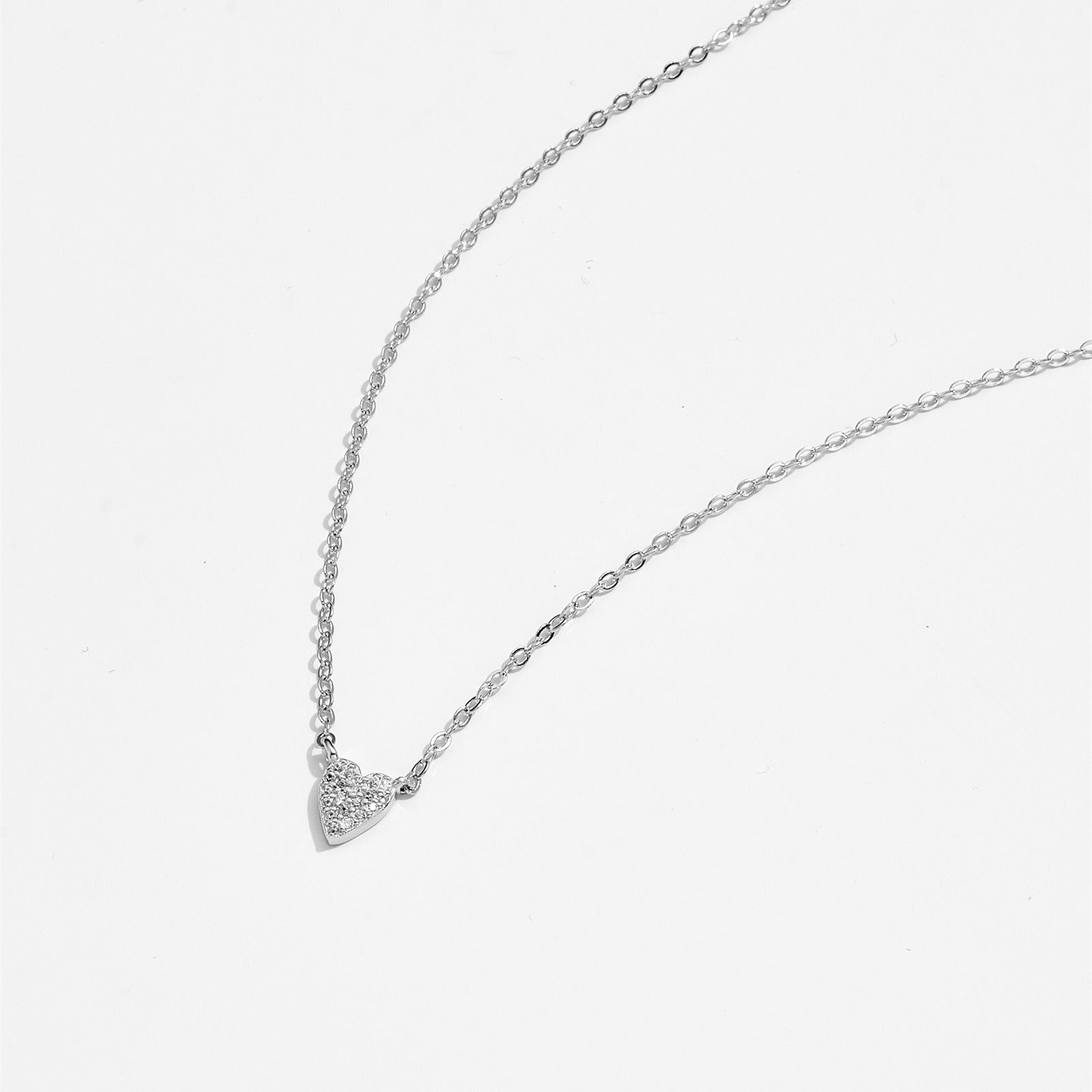 Juliet – Herz Kette aus 925er Silber mit Diamant