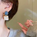 Lianne – Geometrische Emaillierte Ohrringe