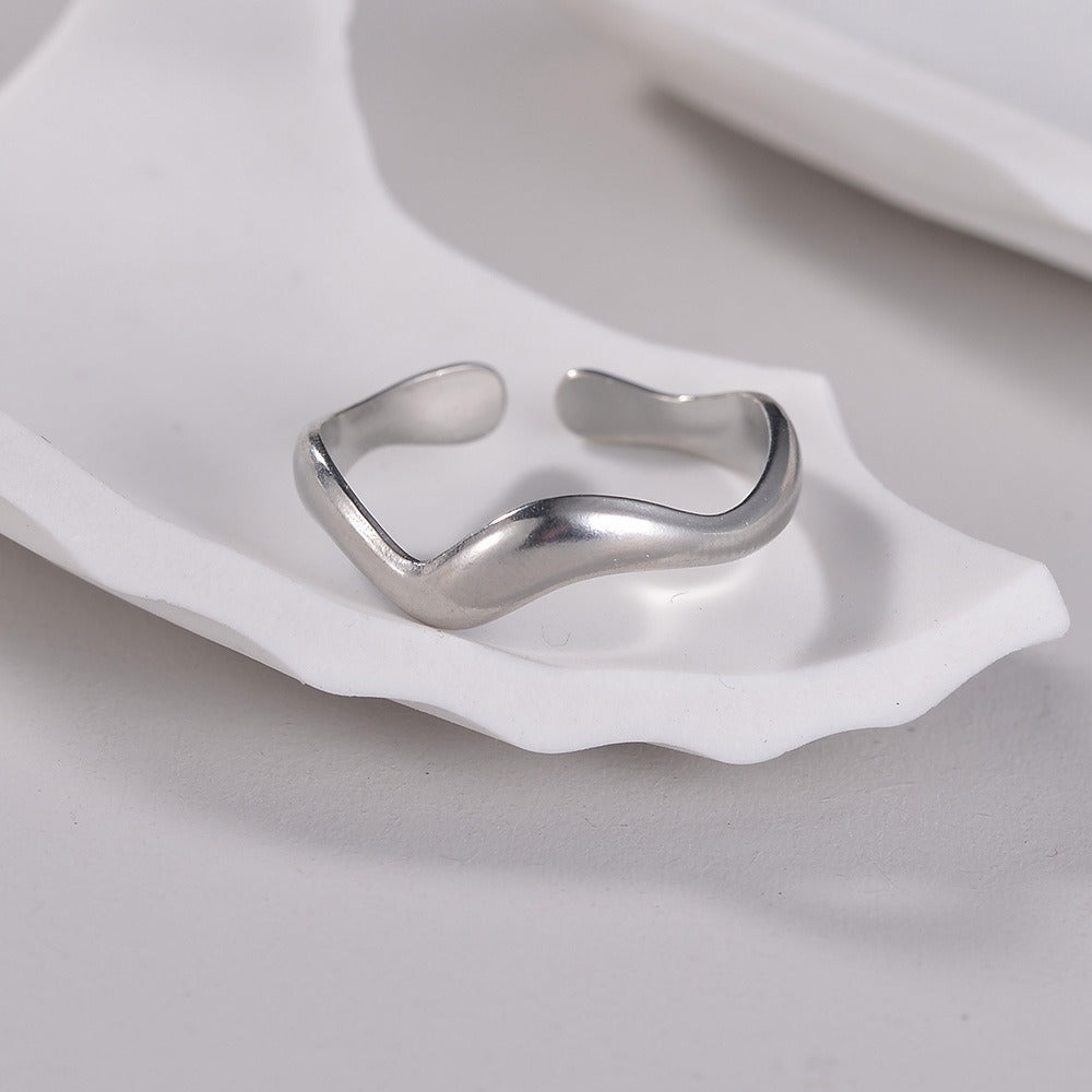 Theva – Offener Wasserwellen-Ring