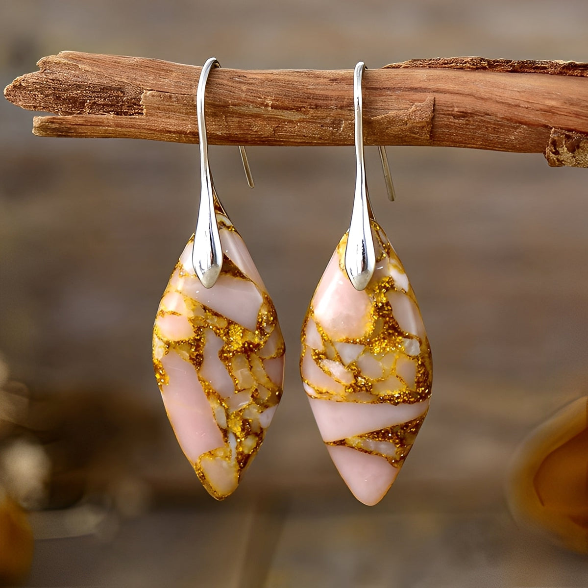 Lucie – Ohrringe aus Naturmaterial
