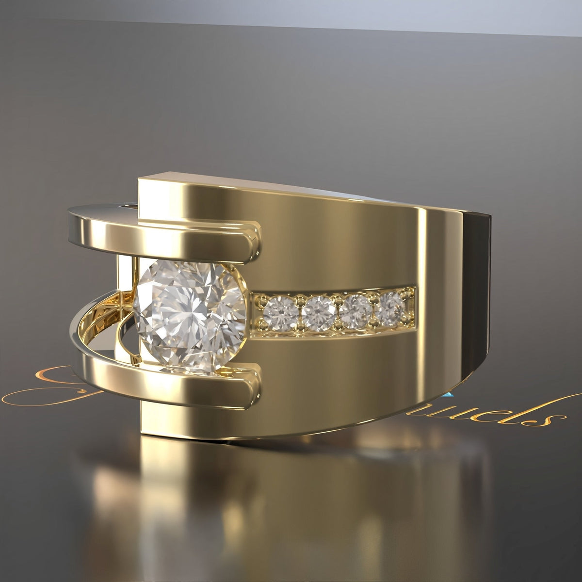 Lyra – Vintage-Ring mit unregelmäßigem Detail