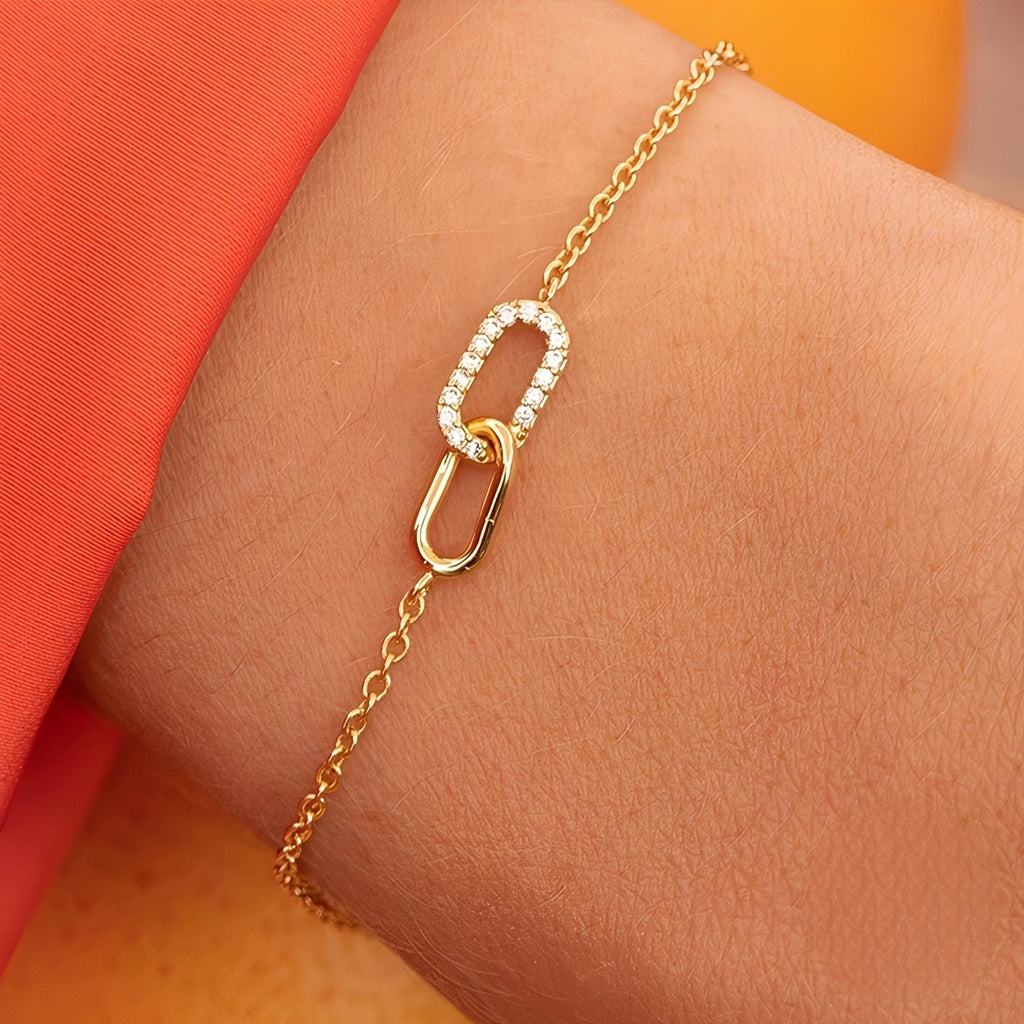 Rina – Armband mit Glänzenden Gliedern