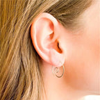 Yara – Boho-Spiral-Ohrringe in Silber