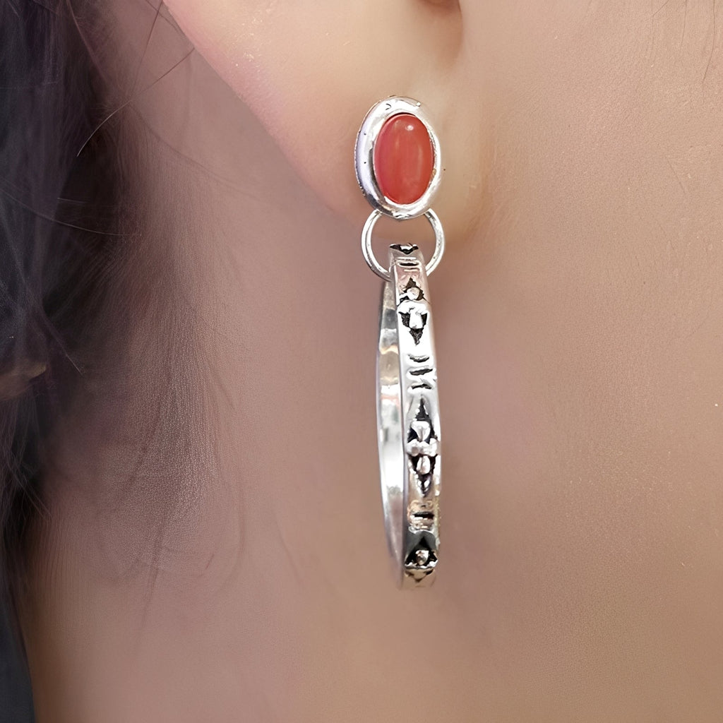 Issa – Ohrringe Boho Vintage mit Onyx