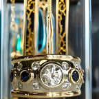 Sierra – Vintage Goldring mit Eingefasstem Zirkon