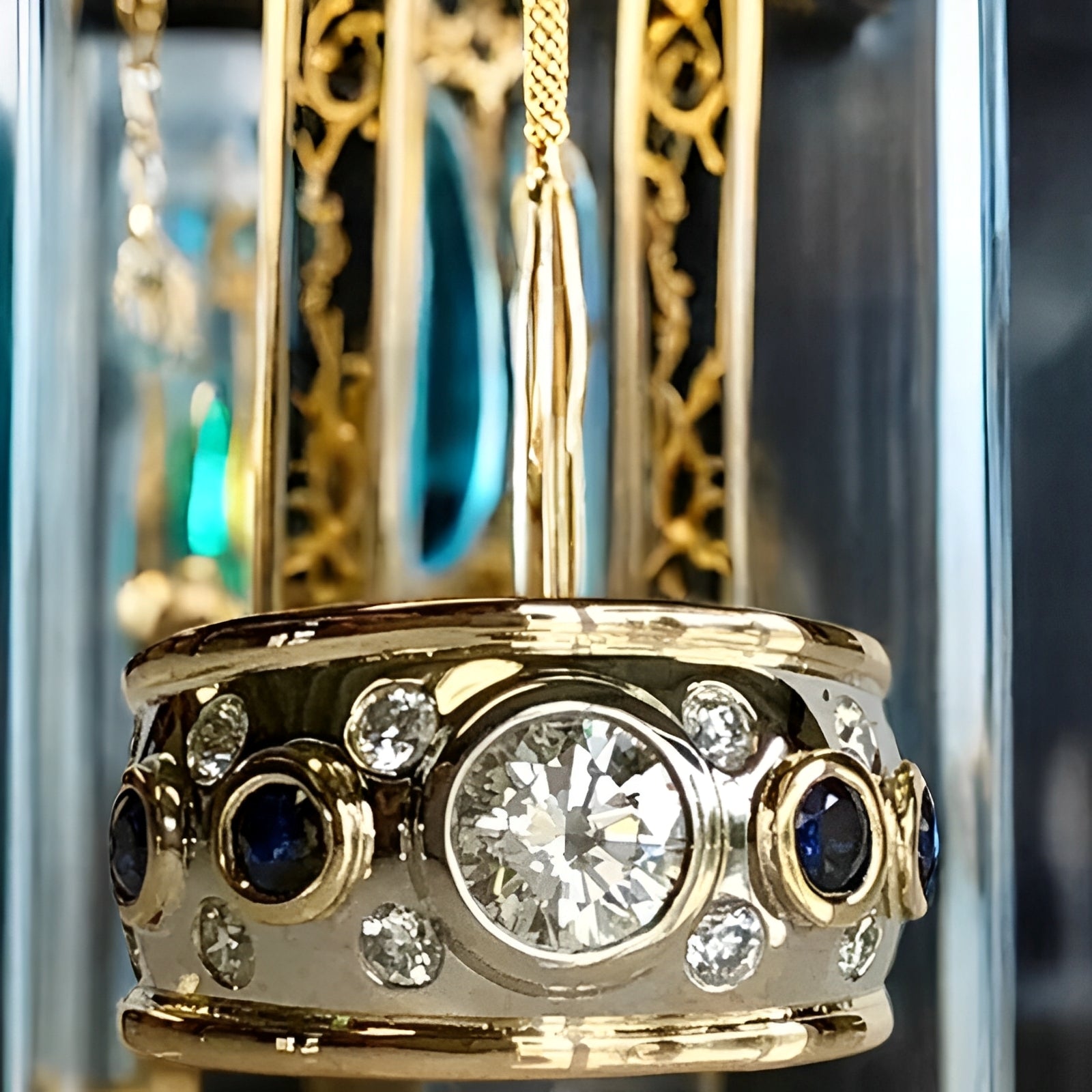 Sierra – Vintage Goldring mit Eingefasstem Zirkon