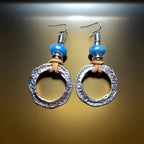 Mira – Silberne runde Ohrringe im Boho-Vintage-Look
