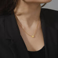 Herz - Anfangsbuchstabe Gold Halskette