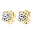 Nadine – Quadratische Ohrringe aus 18K Gold