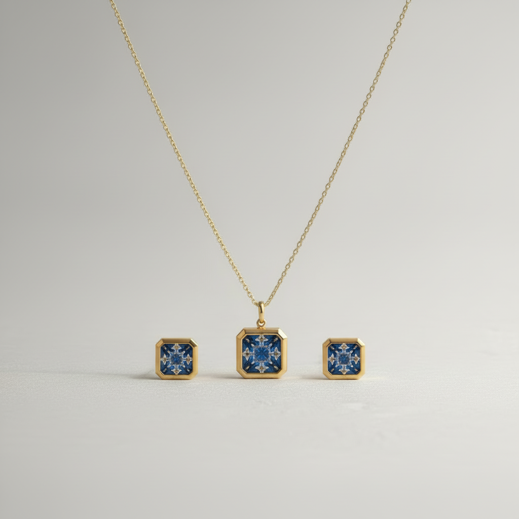 Glanz-Quadrat Set
